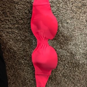 Coral Victoria secret strapless top